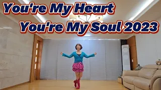 You're My Heart You're My Soul 2023 linedance / Improver / 올드팝송 라인댄스 / 맘영라인댄스