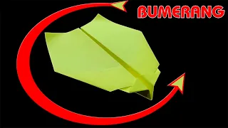 Kağıttan Sahibine Geri Dönen Bumerang Uçak Yapımı - BOOMERANG PAPER PLANE TUTORIAL