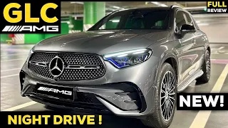 2023 MERCEDES GLC AMG NEW SUV NIGHT DRIVE POV FULL Review Ambient Light Augmented Reality MBUX