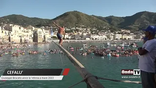 Giuseppe Brocato vince la 'ntinna a mare 2022