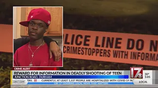 Reward offered in fatal shooting of Durham teen