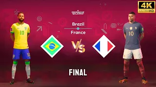 FIFA 23 - Brasil vs France | Copa do Mundo Final | Neymar vs Mbappe [4K60]