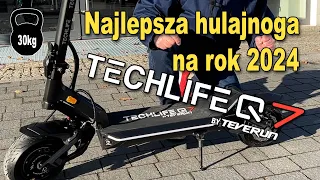 TECHLIFE Q7 Najlepsza legalna hulajnoga elektryczna na 2024 która powstała przy współpracy z TEVERUN