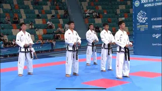 Male Team Pattern Semifinal (🔵 DPRK vs Kazakhstan🔴) ITF TAEKWON-DO WORLD CHAMPIONSHIPS.ASTANA 2023