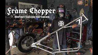 tutorial bikin frame chopper buat pemula dari bahan bekas #samcustom