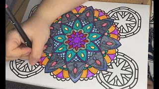 Colour me Happy - Mandala Episode 97 #mindfulness #wellness #happy #colouring