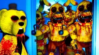 FNAF КРОВАВЫЕ АНИМАТРОНИКИ ЗОЛОТЫЕ ФОКСИ в ДОМЕ ФНАФ ПЛЕЯ !!!