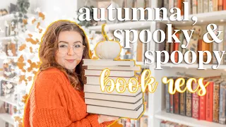Spoopy and spooky book recommendations perfect for autumn and Halloween! 🎃 🍂