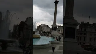 visit to Trafalgar Square London.