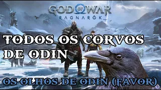 God of War Ragnarok Todos os Corvos de Odin (Favor: Os Olhos de Odin)