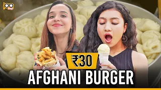 Street Food Under 100: Ultimate Food Race in Lajpat Nagar Market Ft. Cherry Bomb | Cheap Eats