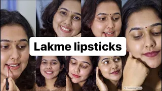 Lakme liquid matte lipstick swatches||5 shades||nude latte,dream,myth|coral sense|wine glow