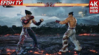 Jin Kazama vs Kazuya Mishima (Hardest AI) - Tekken 8