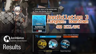 【Arknights】 Annihilation 3 Lungmen: Downtown 400 Kill/AFK