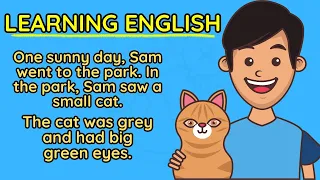 Learn English Through Story Level 1: Sam and the Magic Cat | Learn English | Graded Readers