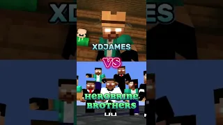 XDJames Vs All Herobrine Brothers | XDJames Epic Come Back 🔥 [ GET GET DOWN EDIT ]