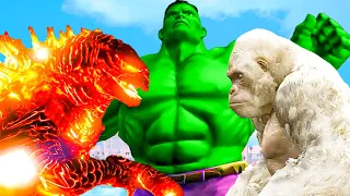 Hulk vs Godzilla vs White Kong - What If