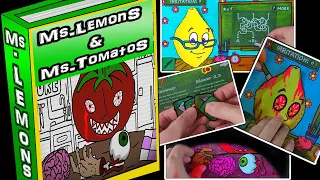 [GAME BOOK]Ms.LemonS & Mr. TomatoS게임북 / 종이놀이 /paper asmr / 게임북/도안나눔/paper play/paper diy