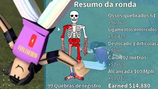 Quebrei TODOS meus OSSOS no ROBLOX! | Broken Bones IV