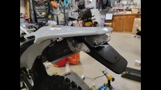 2022 Husqvarna FE 350s Tidy Tail Sickass Turn Signal Installation / Modification