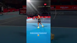 Thanasi Kokkinakis HUGE Forehand versus Kyrgios (Tokyo 2022 Tennis Practice) #Shorts #Kokkinakis