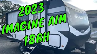 NEW 2023 GRAND DESIGN IMAGINE AIM 18BH TRAVEL TRAILER Dodd RV BUNK BEDS WALKTHROUGH Bar / Murphy Bed