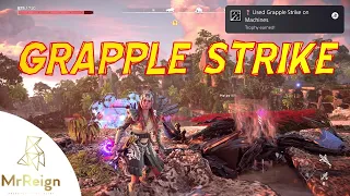 Horizon Forbidden West Burning Shores DLC | Used Grapple Strike on 5 Unique Machines Trophy Guide