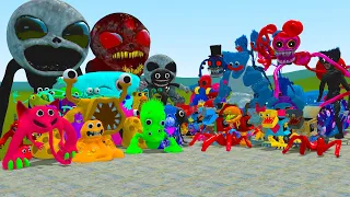 NEW GARTEN OF BANBAN 1-4 FAMILY VS POPPY PLAYTIME FAMILY In Garry's Mod!