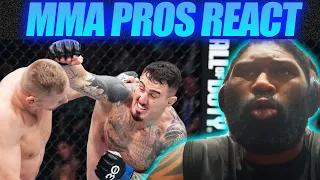 MMA Pros React 😲 Tom Aspinall KO's 💥 Sergei Pavlovich 👊 UFC 295