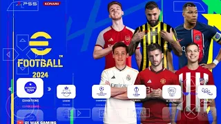 eFOOTBALL PES 2024 PPSSPP PS5 Camera English Commentary New Full Transfers & New kits 24 HD Graphics