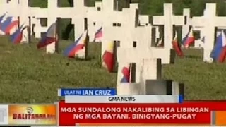 Mga sundalong nakalibing sa Libingan ng mga Bayani, binigyang-pugay