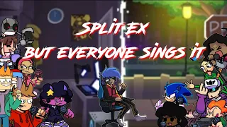 FNF - Split ex but every turn a different character sing it