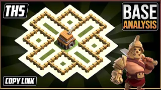 THE ULTIMATE TH5 HYBRID/TROPHY Base 2023!! COC Town Hall 5 (TH5) Trophy Base Design - Clash of Clans