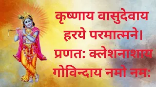 Krishnaya Vasudevaya | कृष्णाय वासुदेवाय | Krishna Powerful Mantra | शक्तिशाली कृष्ण मंत्र