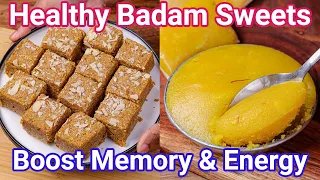 Healthy Badam Sweet & Dessert Recipes - Boost Memory & Energy | Desserts & Sweets for Better Memory