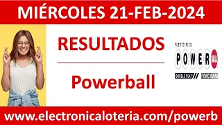 Resultado de Powerball del miercoles 21 de febrero de 2024