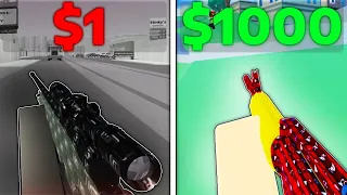 $1 vs $1000 Arsenal Account.. (Roblox)