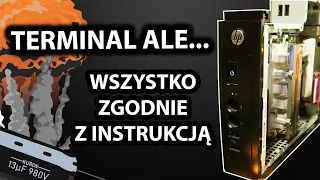 “Nie należy używać tego produktu do zgłaszania wycieku gazu(...)" | Terminal HP Thin Client T510