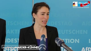 Mariana Harder-Kühnel zu ihrer Nominierung zur Bundestagsvizepräsidentin - AfD-Fraktion