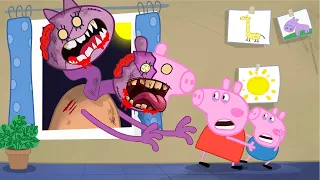 PEPPA PIG A TWO-HEADED ZOMBIES ATTACK AT HOME 🧟‍♀️| Peppa Pig Sad Story | Peppa Pig Funny Animation