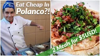 🇲🇽CRAZY CHEAP FOOD in POLANCO, Mexico City's 'RICHEST' NEIGHBOURHOOD! 🌮🌮**con Subtítulos**