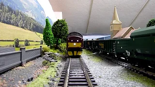 00 Gauge Loft Model Railway - Class 37's Running Session .