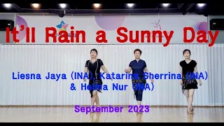 It'll Rain a Sunny Day Linedance demo Improver @ARADONG linedance