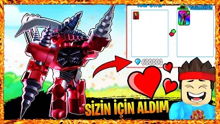 SİZİN İÇİN ULTIMATE UPGRADED TiTAN DRiLMAN ALDIM  🚽 Roblox Skibidi Toilet Tower Defense