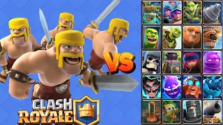 BARBARIANS vs ALL CARDS | Clash Royale | Royal OVS