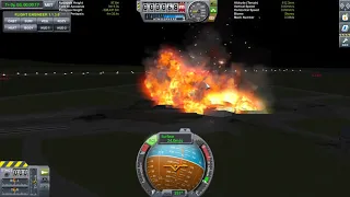 How not to land an Orbital Class Booster! (In KSP)