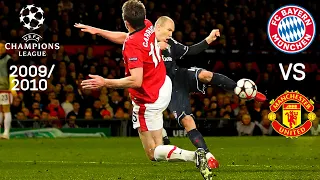 Arjen Robben's sensational volley goal vs. Manchester United | 1st and 2nd Leg Highlights 2009/10