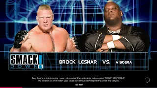 Smack!Down - Brock Lesnar vs Viscera - Ring Destroyer Match