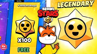 I OPENED 100 STAR DROPS, and this HAPPENED❗️Brawl stars