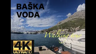 Baska Voda Croatia 🇭🇷 4K Makarska Riviera Walking Tour September  2022